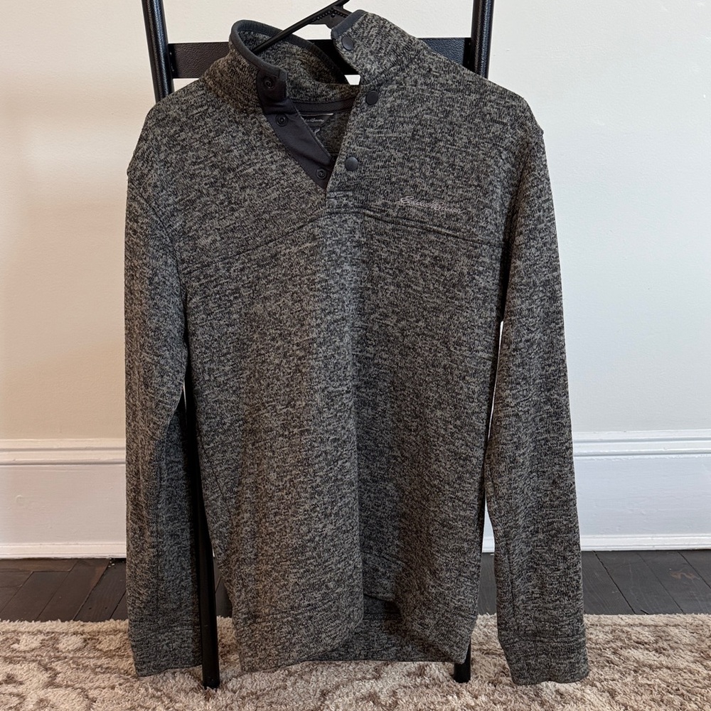 Eddie Bauer Men's Charcoal Sweater